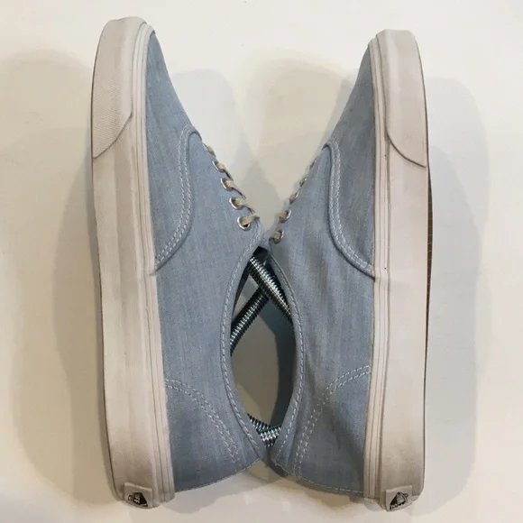 Vans | Light Blue Denim Canvas Sneaker - Picture 4 of 11